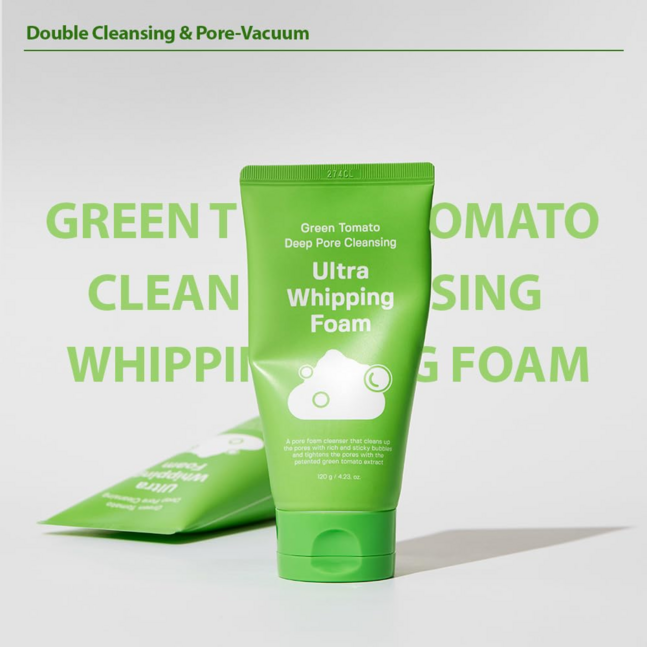 Sungboon Editor Green Tomato Deep Pore Cleansing Ultra Whipping Foam
