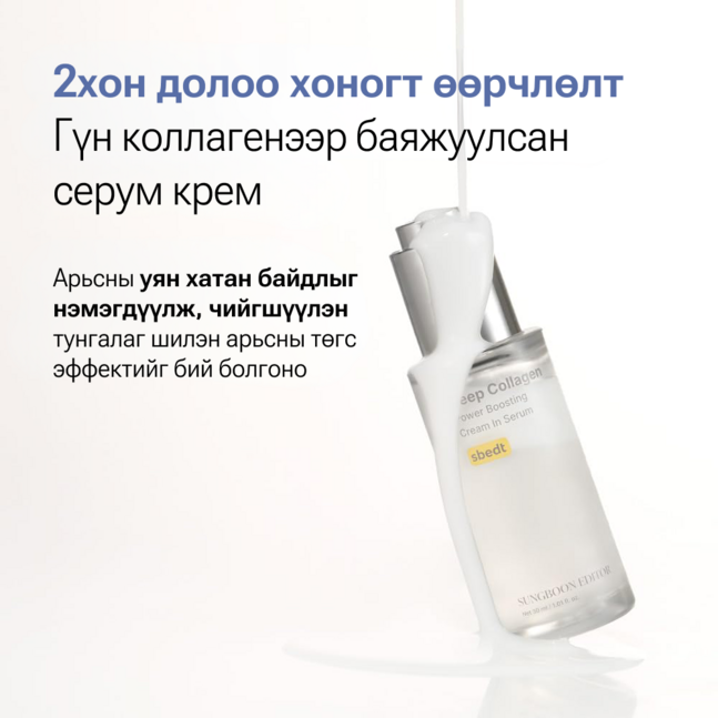 Sungboon Editor Deep Collagen Anti-wrinkle Cream In Serum