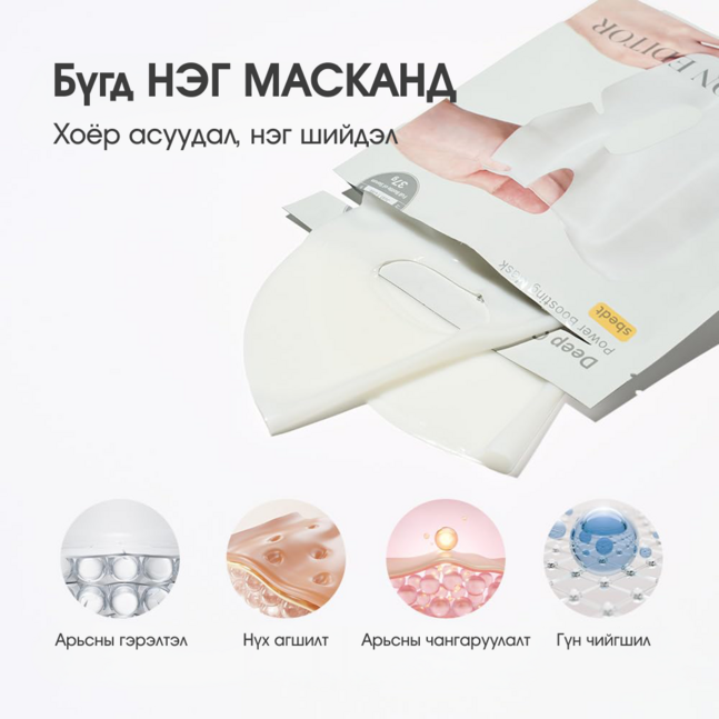 Sungboon Editor Deep Collagen Power Boosting Mask 37g*4ea