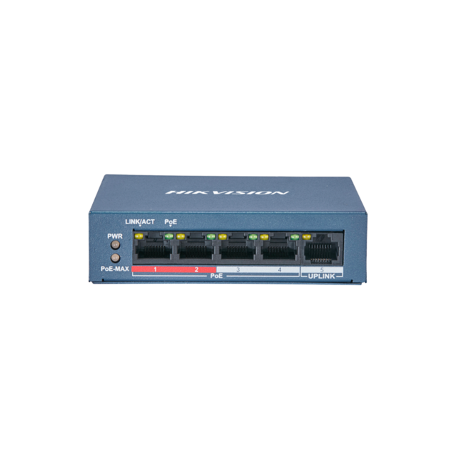 Свич 4 порт POE+1 Port Uplink / Hikvision Switch 4 port POE