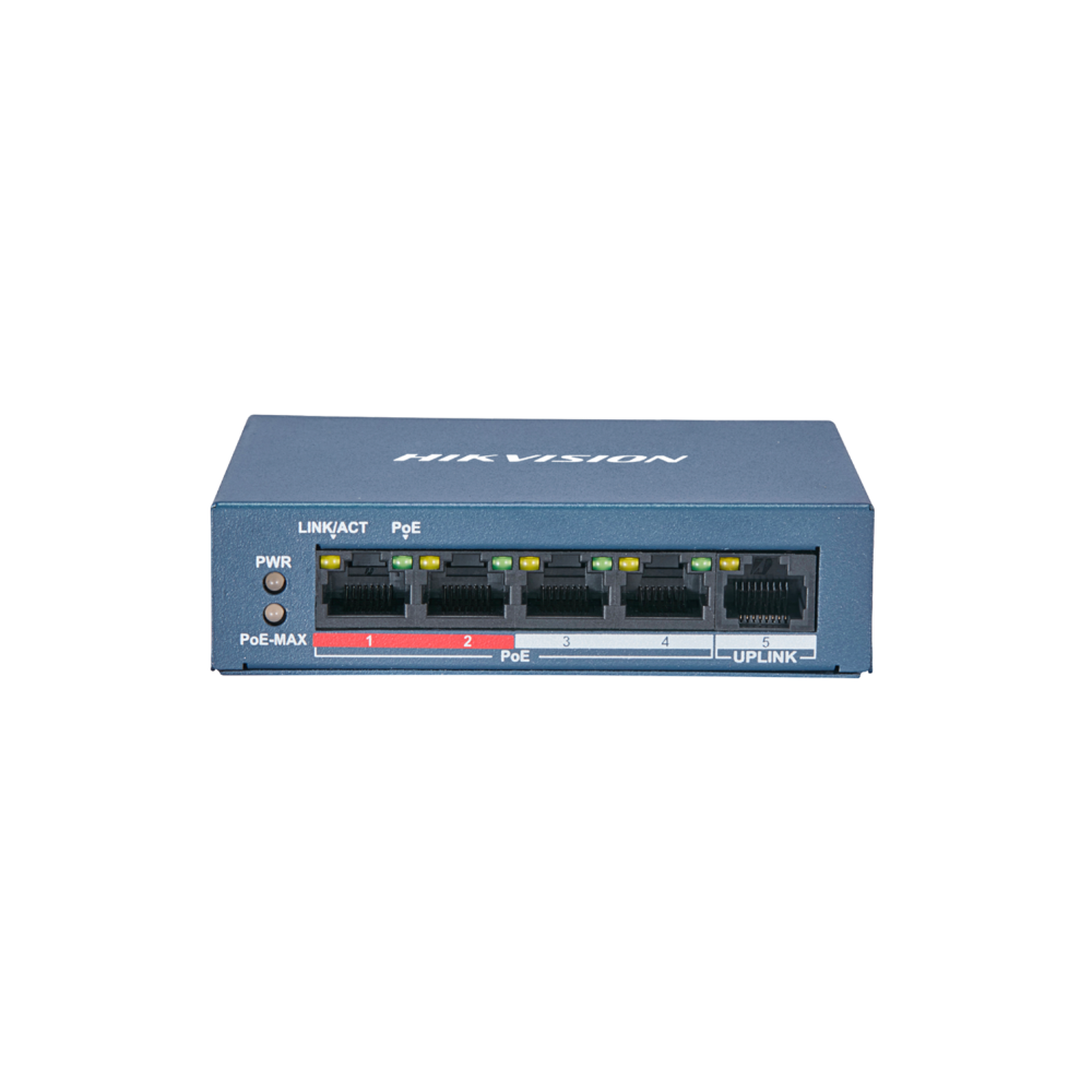 Свич 4 порт POE+1 Port Uplink / Hikvision Switch 4 port POE