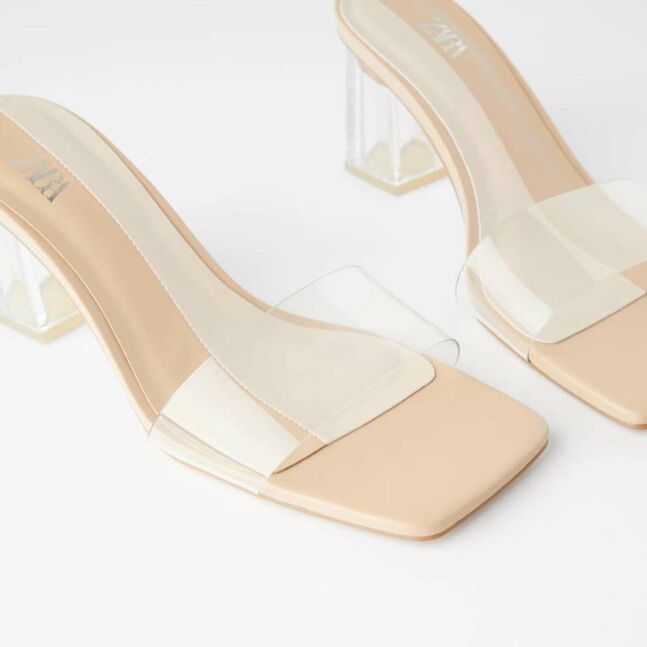 Transparent sandal zara 36,37