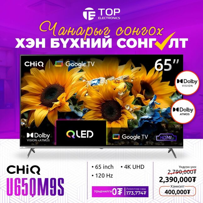 Chiq 55 inch google tv