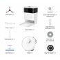 Teendow D63S Ultra Robot Vacuum Cleaner, White