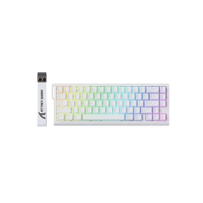 Attack Shark X68 HE Magnetic Switch Keyboard White