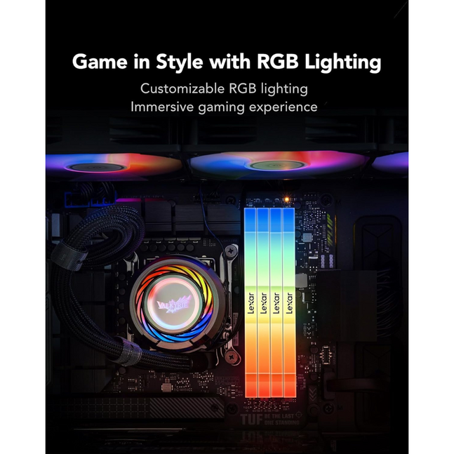 Lexar Thor DDR5 RGB 16GB x 2 Memory Black