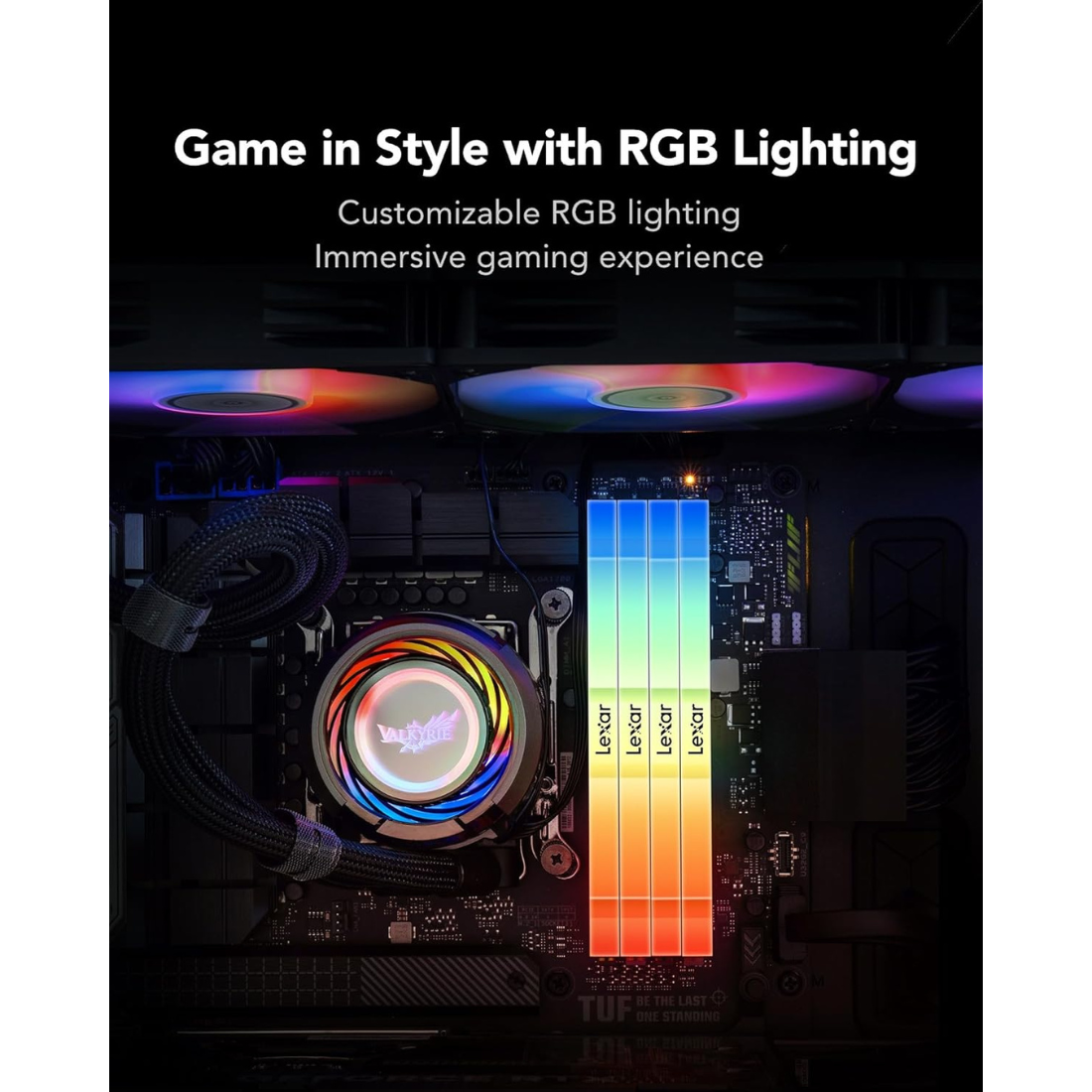 Lexar Thor DDR5 RGB 16GB x 2 Memory Black