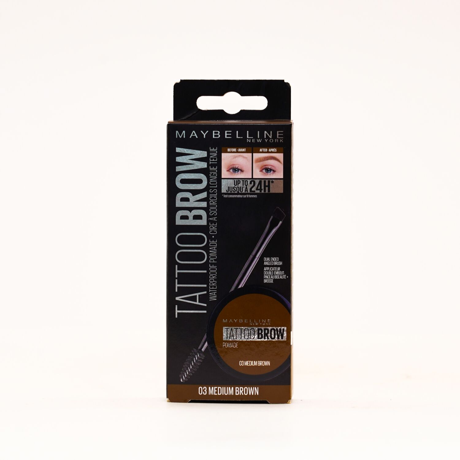 Maybelline tattoo brow pomade pot '03 medium' 