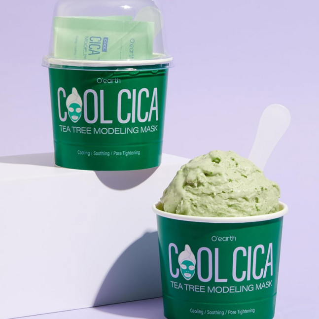 O'earth Cool Cica Tea Tree Modeling Mask 30g