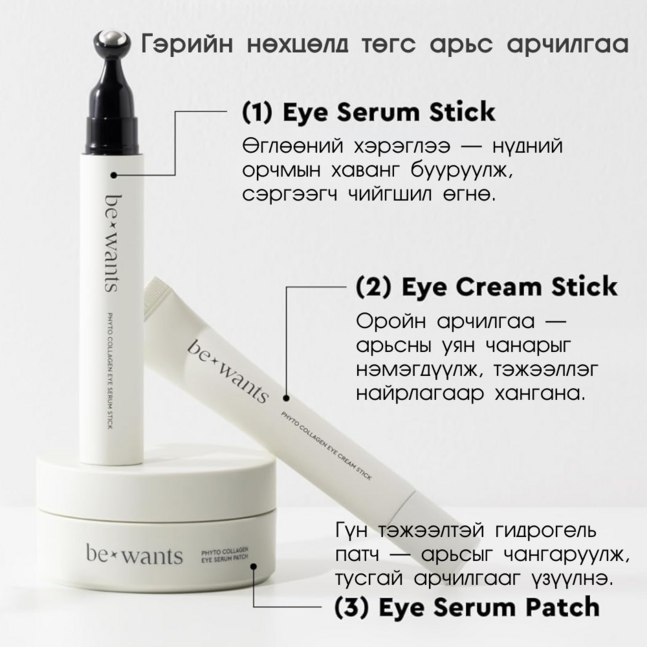 Bewants phyto collagen eye serum patch