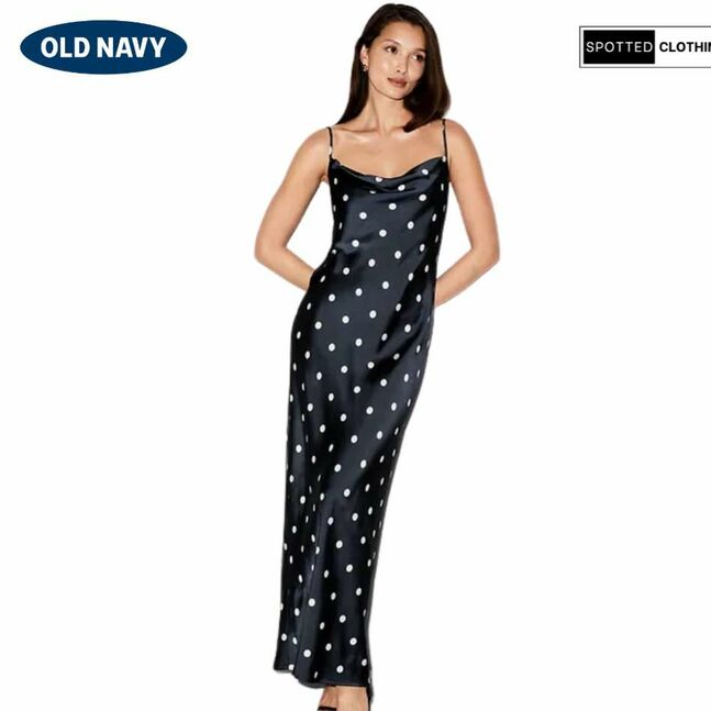 Old navy satin cowl maxi dress