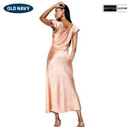 Flutter-sleeve keyhole satin max