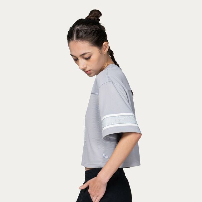 W CROP FT JERSEY STREET SWING DOLPHN GRY