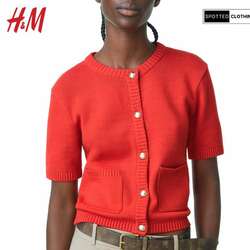 Short sleeved cardigan