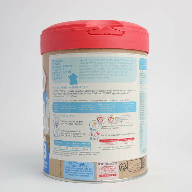 Babybio Primea №3 DHA хүүхдийн сүү 800гр 10сар-3нас