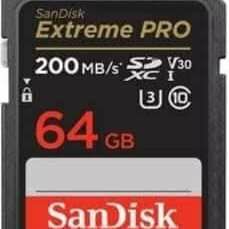 Sandisk extreme pro 200mb/s sd
