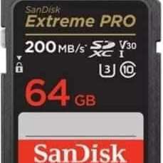Sandisk extreme pro 200mb/s sd