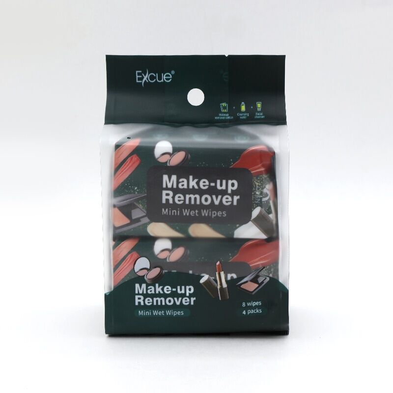 EXCUE Mini Нүүрний Будаг Арилгагч Салфетка (үнэртэнтэй 15см x 14см) №8x4 Багц