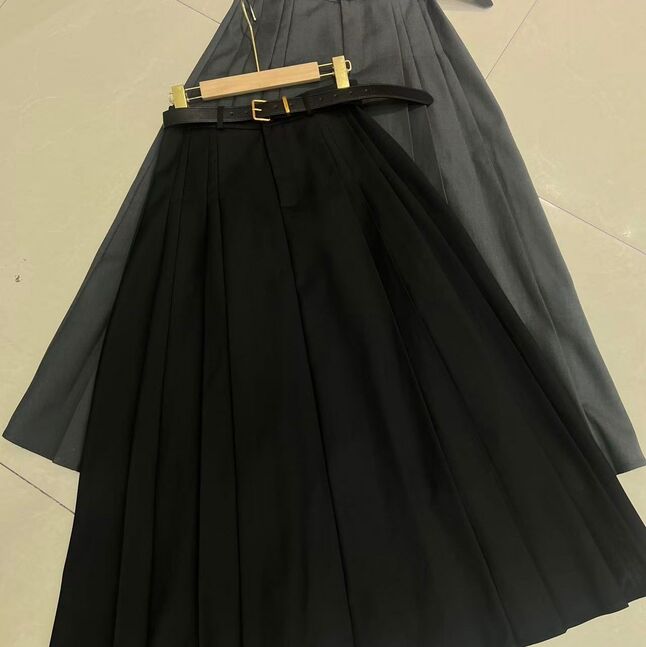 Бүстэй даавуун юбка