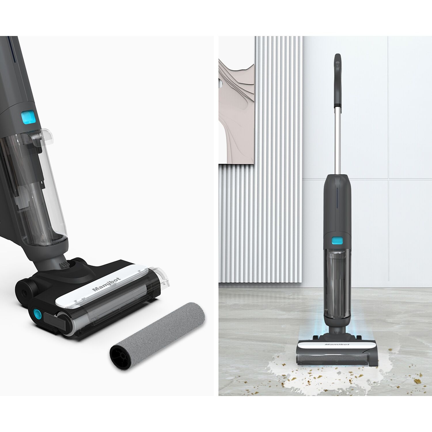 Mamibot Олон үйлдэлт утасгүй тоос сорогч Flomo Lite