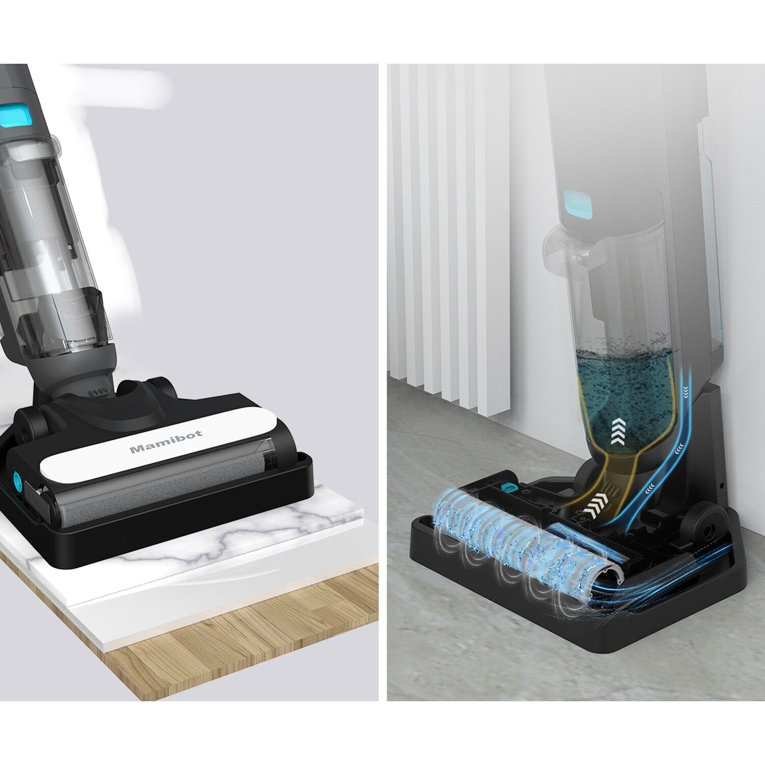 Mamibot Олон үйлдэлт утасгүй тоос сорогч Flomo Lite