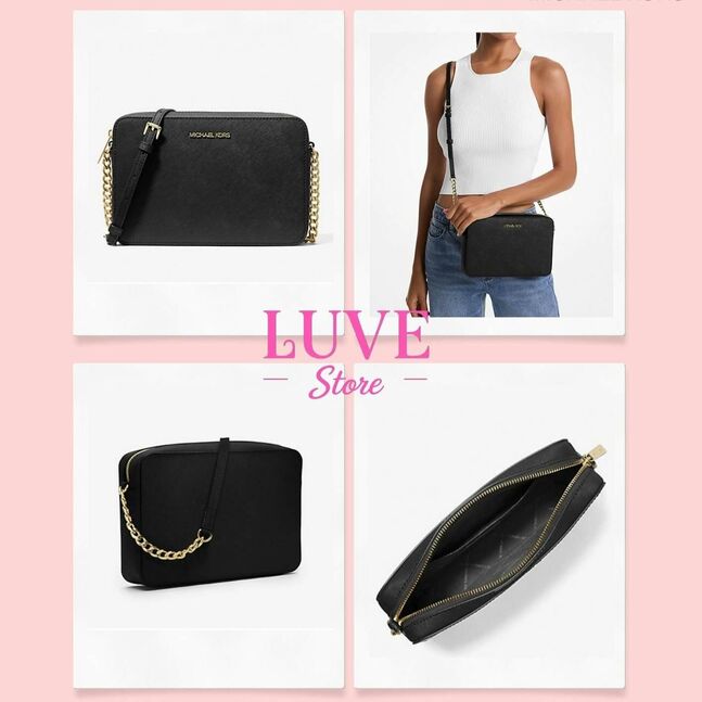 Jet set large saffiano crossbody