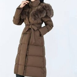 Ориг үнэгэн үстэй сөдөн куртка