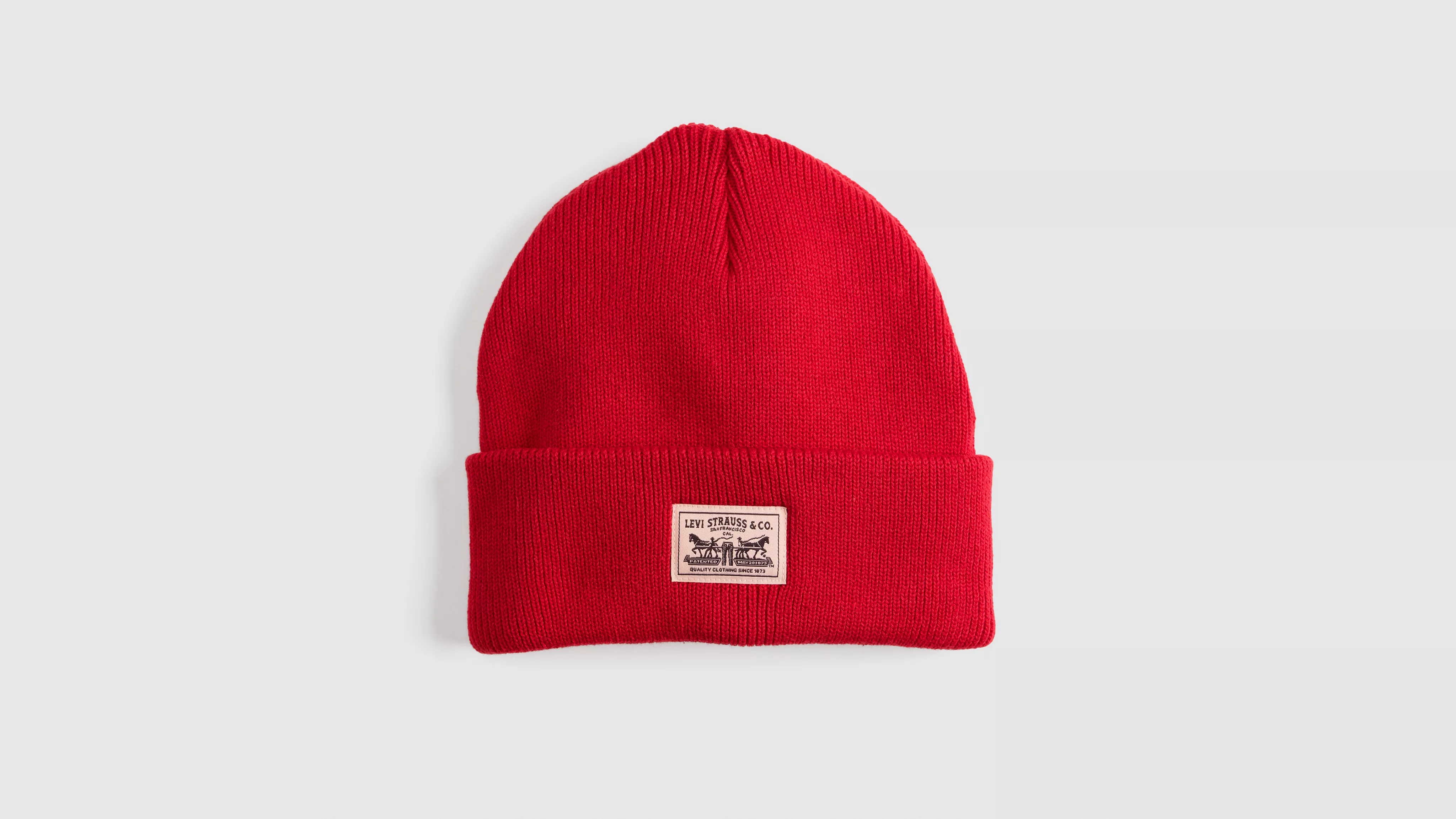 BACKPATCH BEANIE RHYTHMIC RED