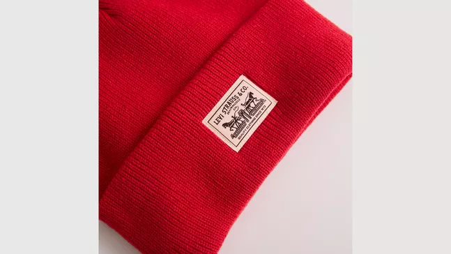 BACKPATCH BEANIE RHYTHMIC RED