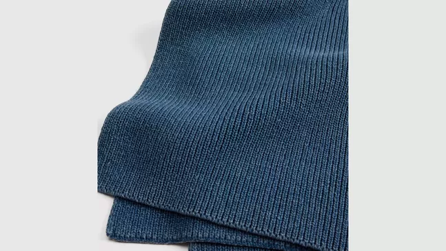 BACK PATCH SCARF DUSKY INDIGO