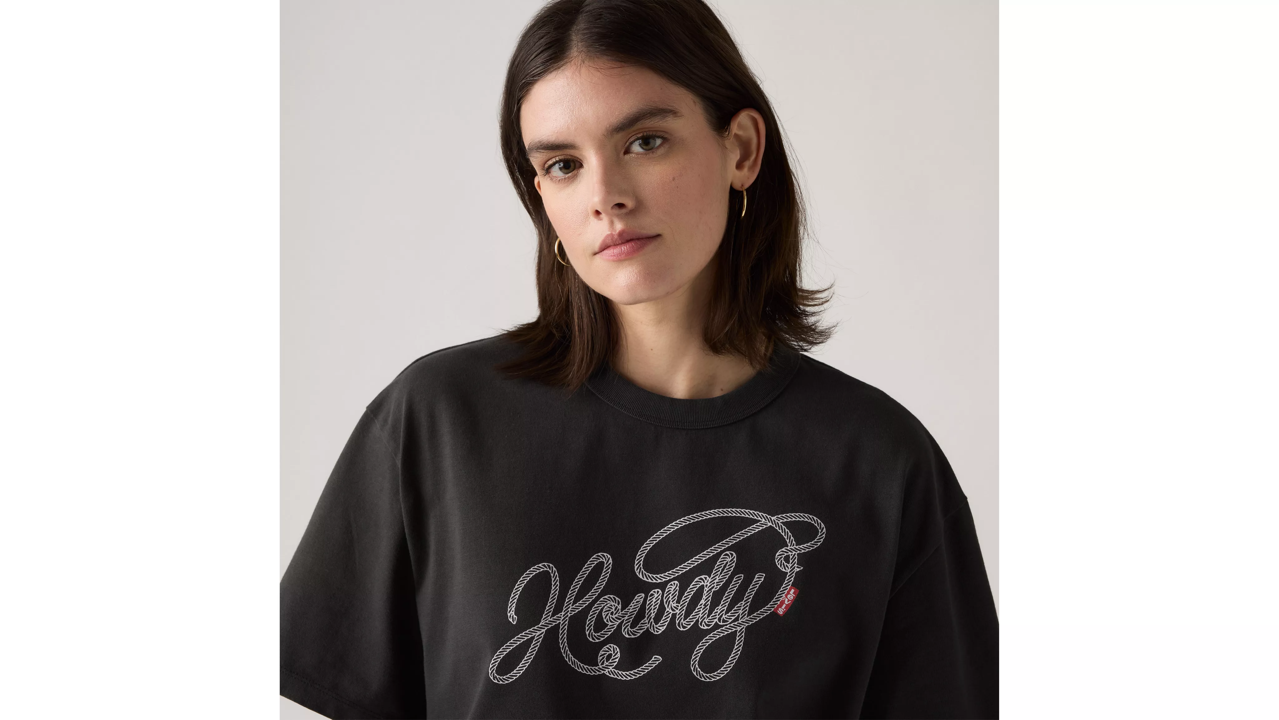 GR TABOR TEE HOWDY SCRIPT PIRATE BLACK