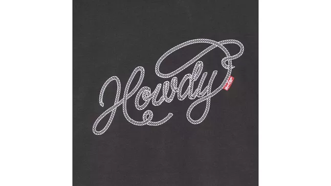 GR TABOR TEE HOWDY SCRIPT PIRATE BLACK