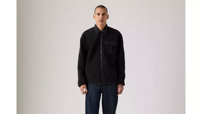 JOONIE SHERPA JACKET DARK PHANTOM