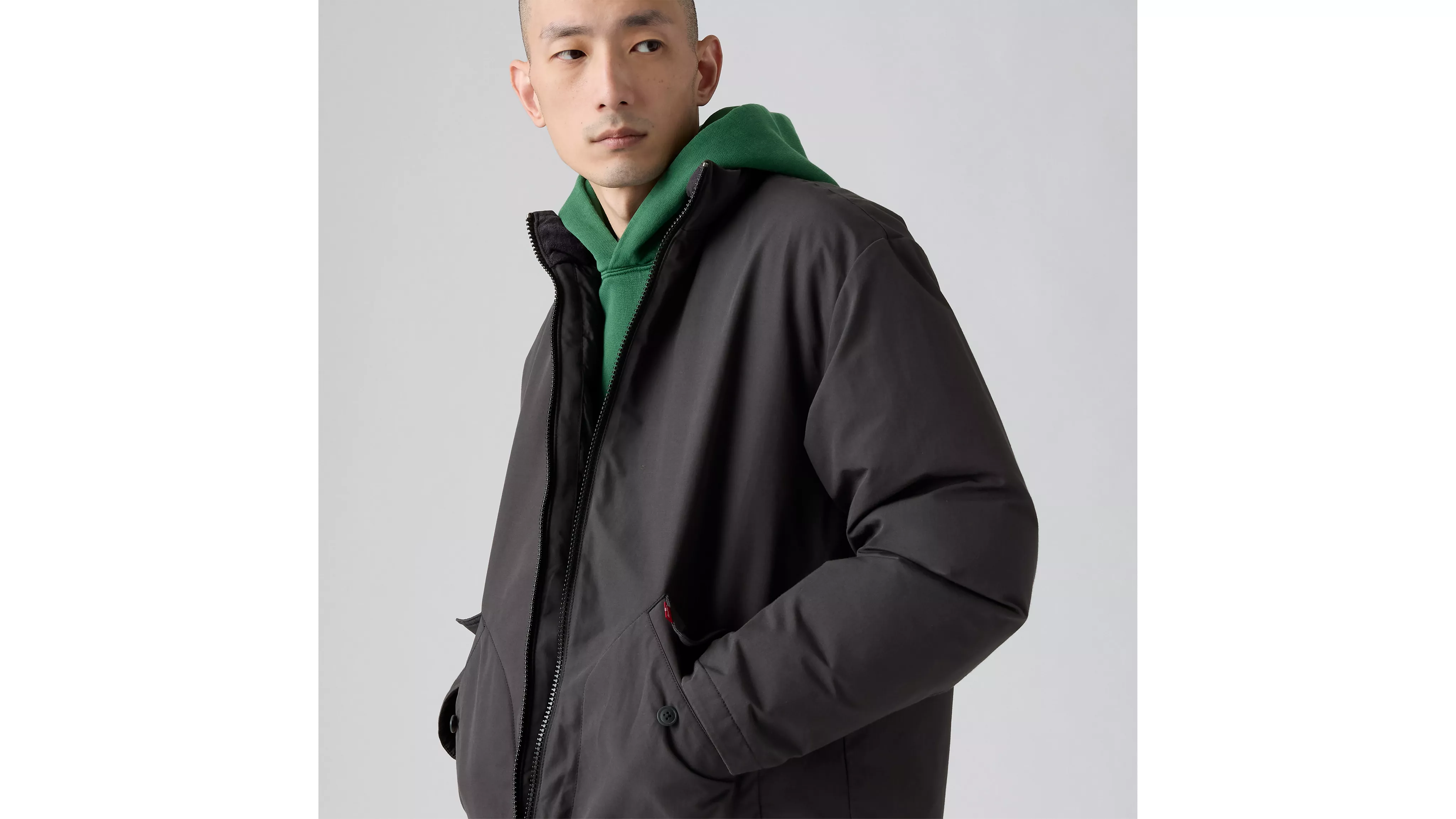 BRIGGS SHORT PUFFER DARK PHANTOM