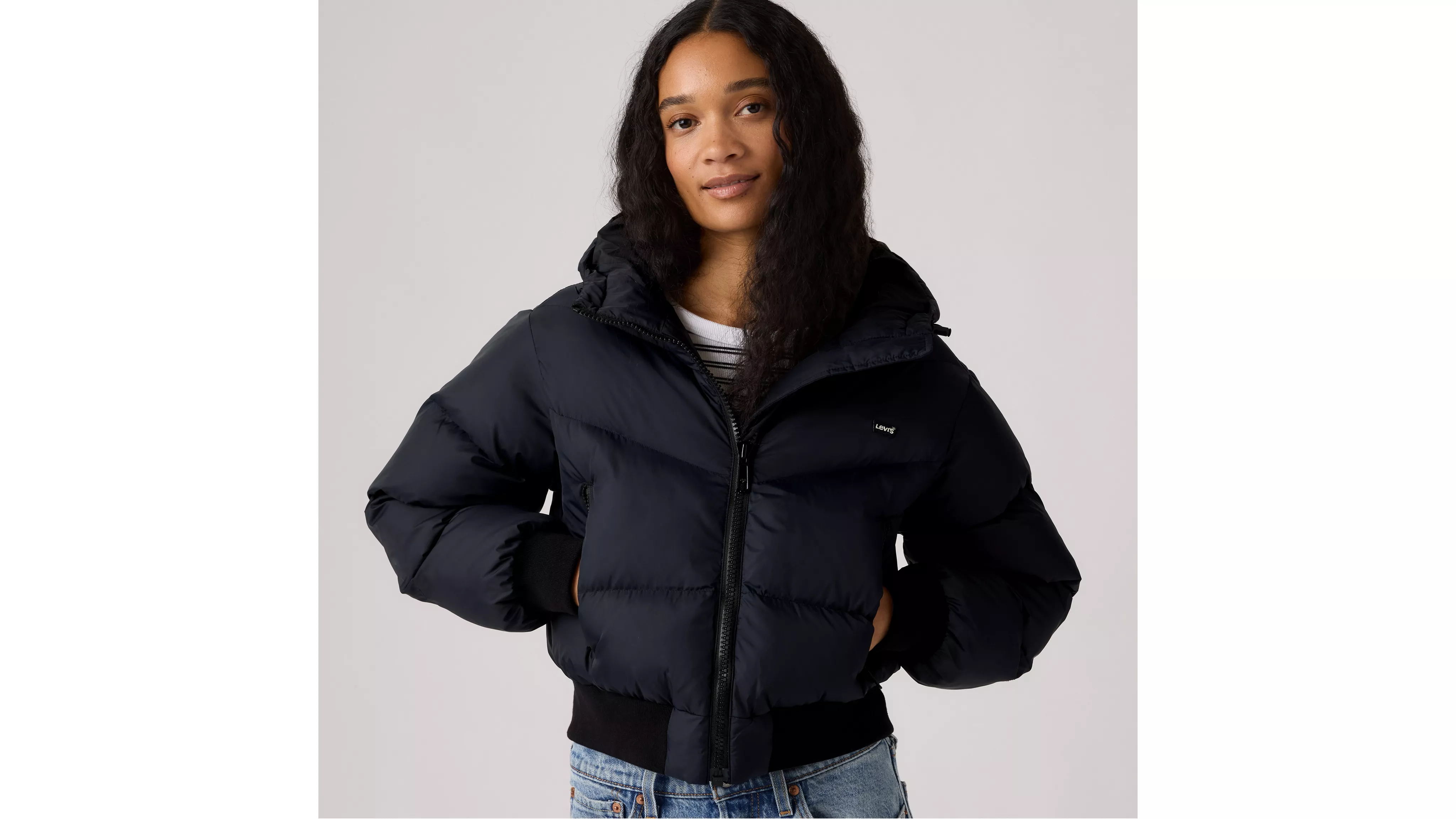 NOE WESTERN CROP PUFFER ANTHRACITE NIGHT