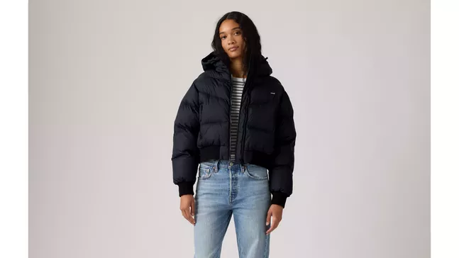 NOE WESTERN CROP PUFFER ANTHRACITE NIGHT