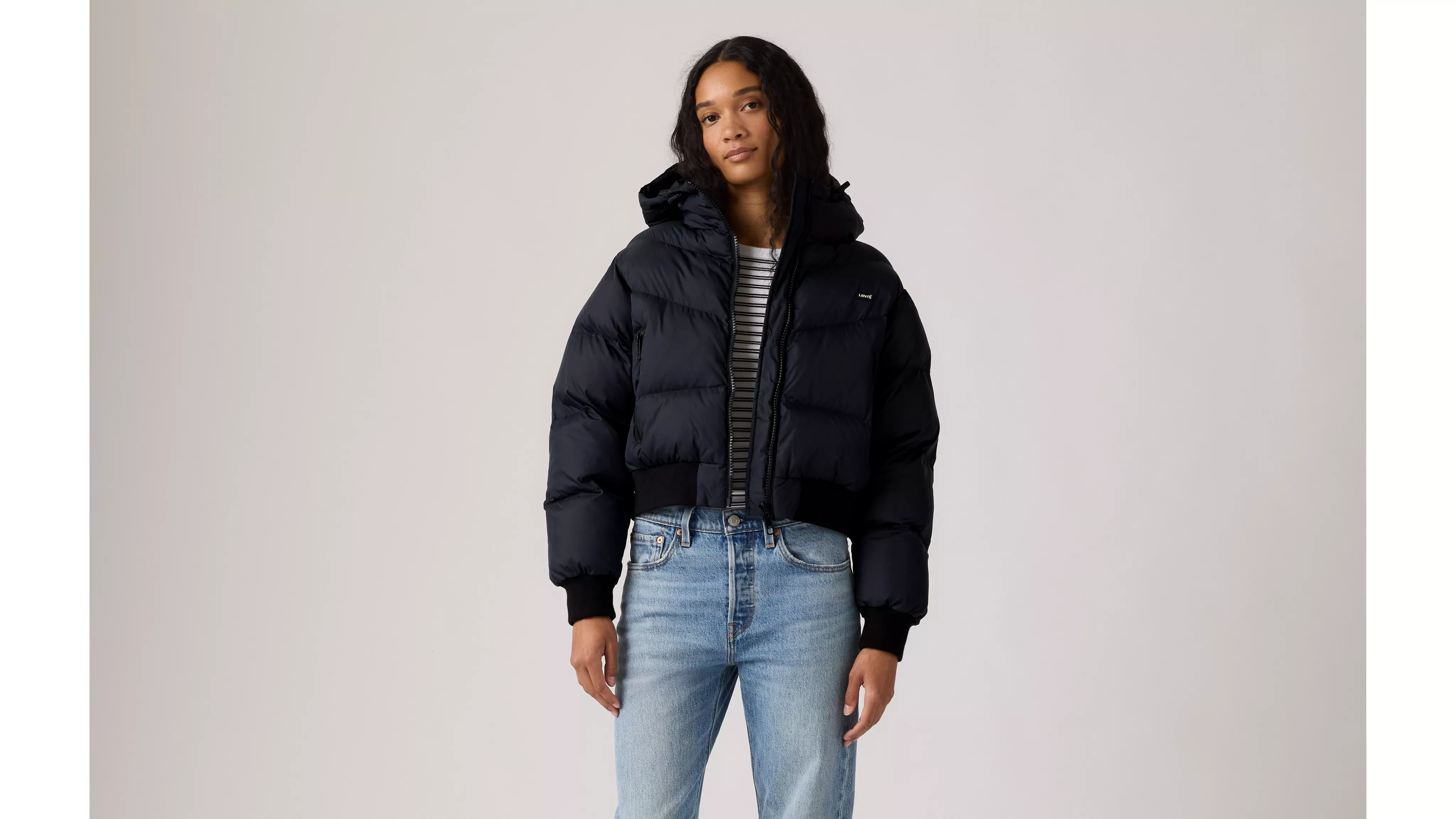 NOE WESTERN CROP PUFFER ANTHRACITE NIGHT