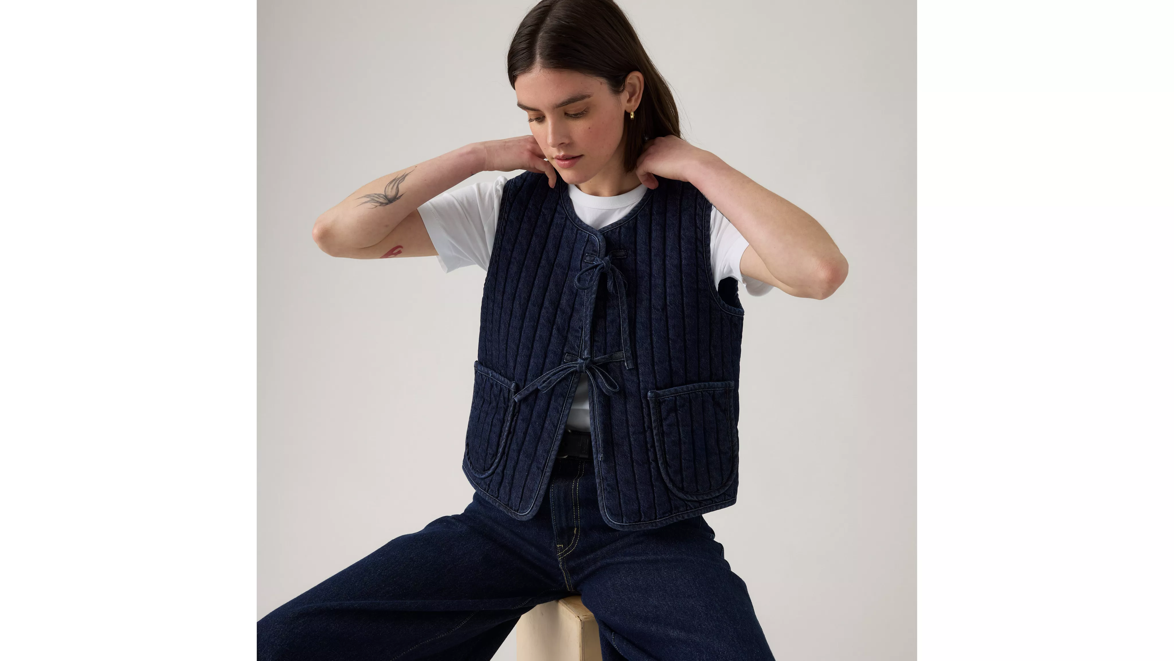 LOTTIE LINER VEST SHADED VIEW WOMENS OW