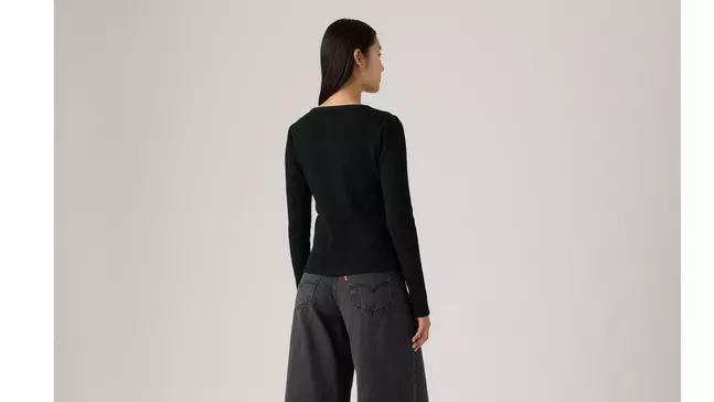 DRY GOODS HENLEY WAFFLE ANTHRACITE NIGHT