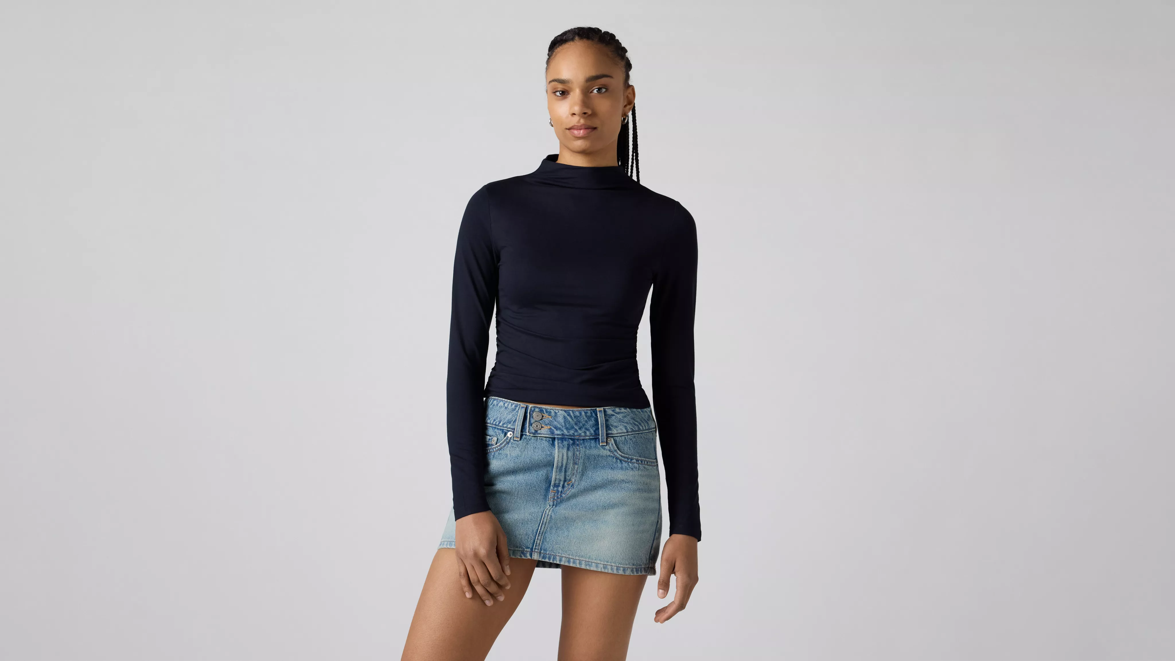 NINA TOP ANTHRACITE NIGHT