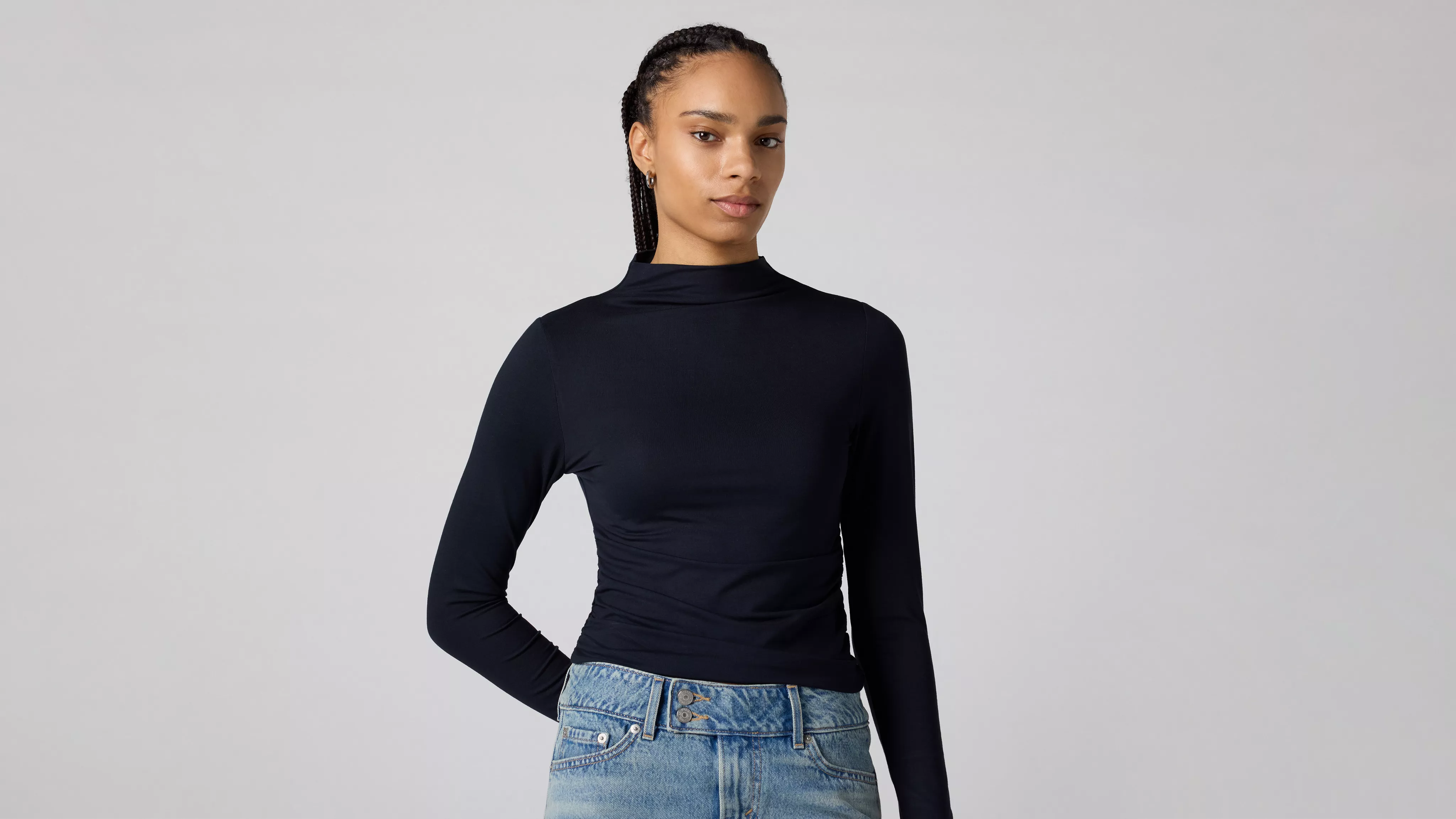 NINA TOP ANTHRACITE NIGHT