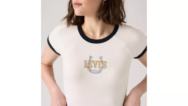 GR RILEY RAGLAN TEE GLITZ HORSESHOE SUG