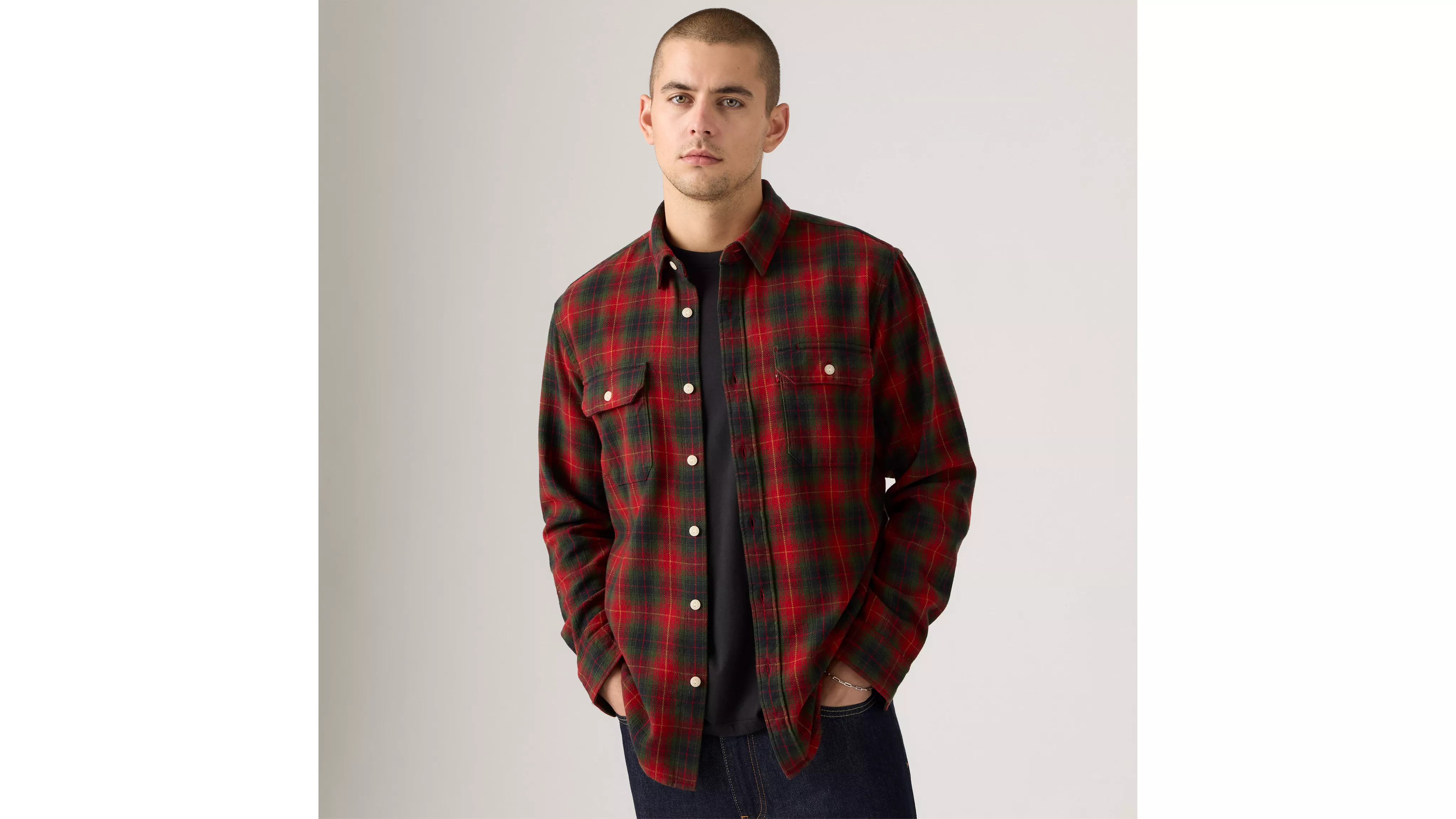 JACKSON WORKER CALVIN PLAID RHYTHMIC RE