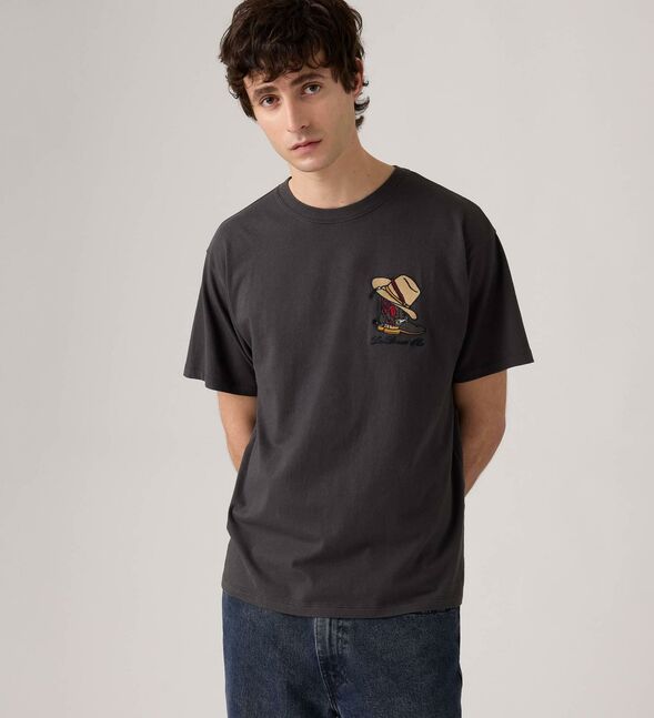 VINTAGE FIT GRAPHIC TEE HORSESHOE BISON