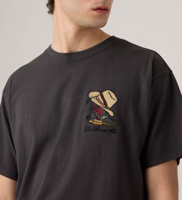 VINTAGE FIT GRAPHIC TEE HORSESHOE BISON