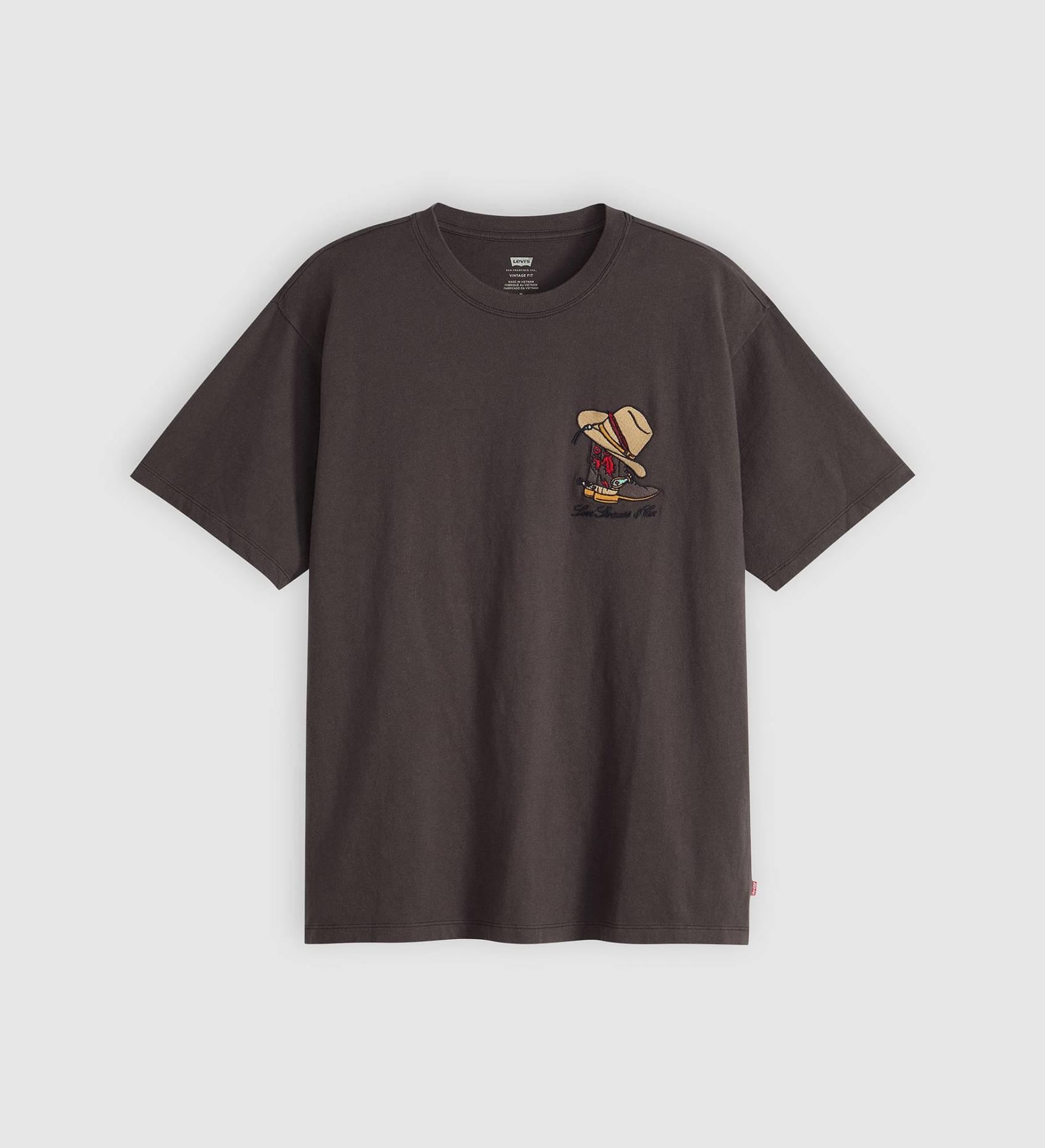 VINTAGE FIT GRAPHIC TEE HORSESHOE BISON