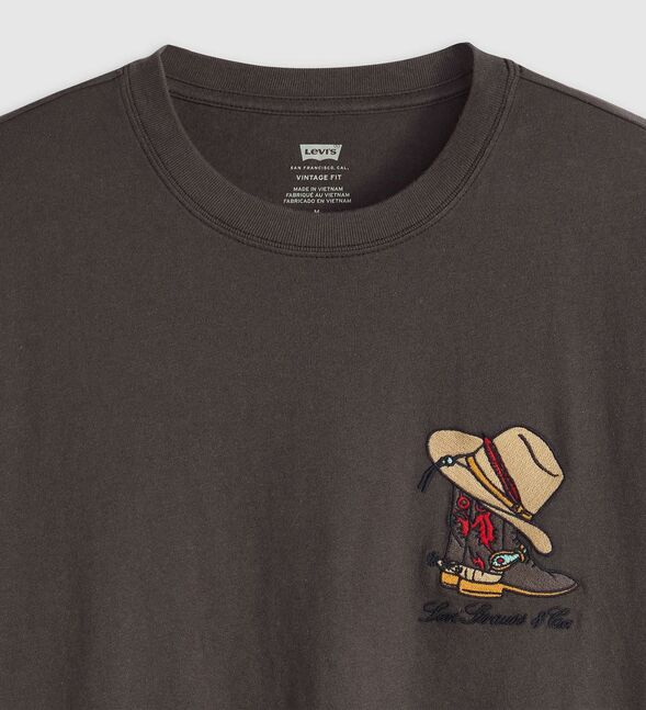 VINTAGE FIT GRAPHIC TEE HORSESHOE BISON