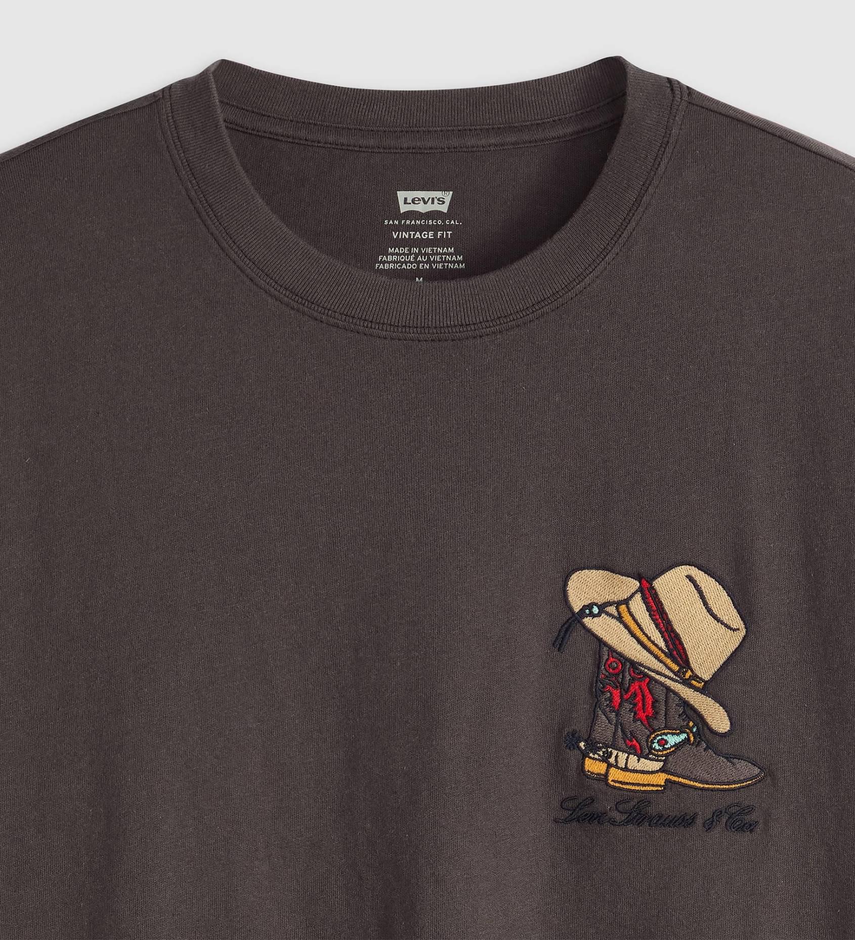 VINTAGE FIT GRAPHIC TEE HORSESHOE BISON