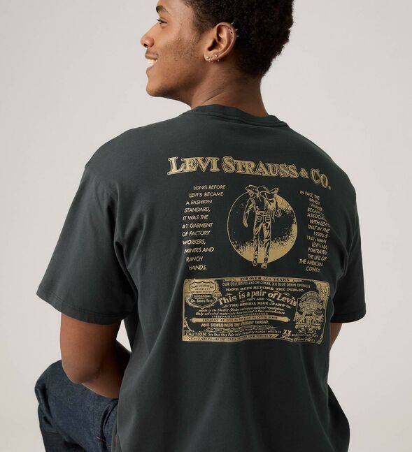 VINTAGE FIT GRAPHIC TEE ARCHIVAL SADDLE