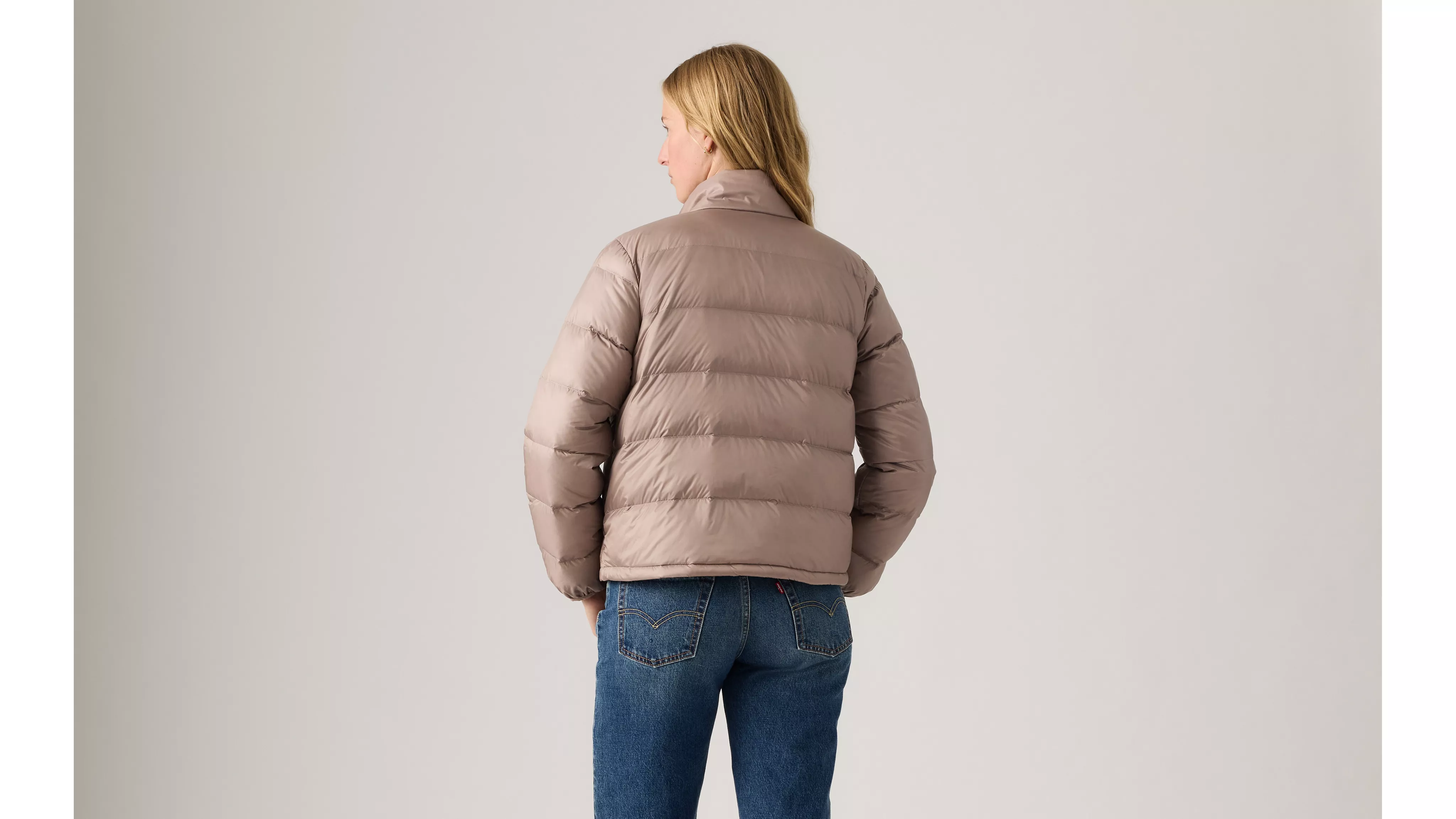WILLA DOWN PACKABLE JACKET TAUPE GRAY